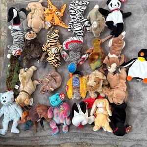 Ty Beanie Babies- Stuffed Animal Collection - Multicolor- set of 25